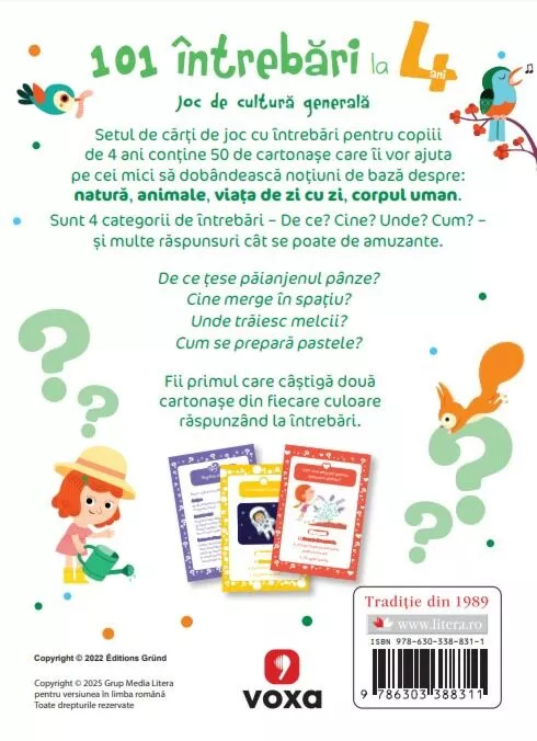 101 ÎNTREBĂRI LA 4 ANI: JOC DE CULTURĂ GENERALĂ - imagine 2