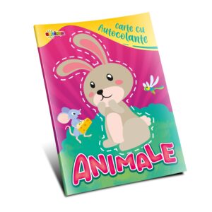 CARTE CU AUTOCOLANTE: ANIMALE