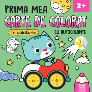 CARTE DE COLORAT CU AUTOCOLANTE: ÎN CĂLĂTORIE